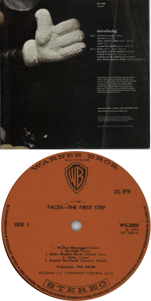 FACES★First Step UK W.B. オリジナル The Faces First Step - 1st UK vinyl LP album (LP record) (64362)